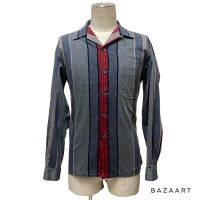 画像16: 50's "Mc Gregor"　STRIPE　Gradation  PATTERN　 LONG SLEEVE　 RAYON  SHIRTS