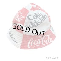 70's　"Coca-Cola"　COTTON TWOLL　HAT　good size !!