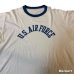 画像2: 60's- "U.S.AIR FORCE"　RINGER　しみ込み PRINTED　Tee SHIRTS　SIZE: 実寸 XL　big size !! (2)