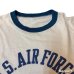 画像3: 60's- "U.S.AIR FORCE"　RINGER　しみ込み PRINTED　Tee SHIRTS　SIZE: 実寸 XL　big size !!