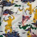 画像8: 40's Montgomery Ward　"CALIFORNIA"　「ABSTRACT　SPEAR　FISHERMAN　PATTERN」　LONG SLEEVE　RAYON　HAWAIIAN　SHIRTS　WHITE　SIZE：M　ON BOOK !!