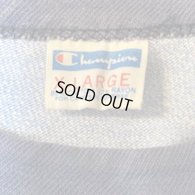 画像2: 70's "Champion"　「U.S.COAST ACADEMY」　しみこみ PRINTED　RINGER　Tee SHIRTS　　