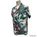 画像11: 50's- "Aloha BRAND"　「PARROT　AND　PALM TREE」　PATTERN　RAYON　HAWAIIAN　SHIRTS　SIZE表記：M