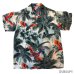 画像1: 50's- "Aloha BRAND"　「PARROT　AND　PALM TREE」　PATTERN　RAYON　HAWAIIAN　SHIRTS　SIZE表記：M (1)
