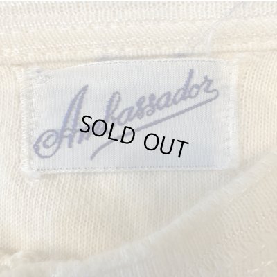 画像2: 40's MINT CONDITION　"Ambassador"　HENRY　NECK　SHORT　SLEEVE　Tee SHIRTS　Big size !!