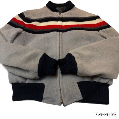 画像13: 50's- REVERSIBLE　NYLON FLEESE × GRAY NYLON　FULL　ZIP.　JACKET　(2)