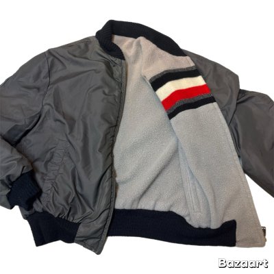 画像10: 50's- REVERSIBLE　NYLON FLEESE × GRAY NYLON　FULL　ZIP.　JACKET　(2)