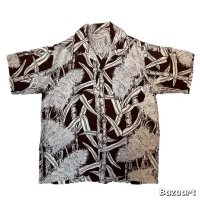 50's "Ross Sutherland"　「Saccharum officinarum」　PATTERN　RAYON　HAWAIIAN　SHIRTS