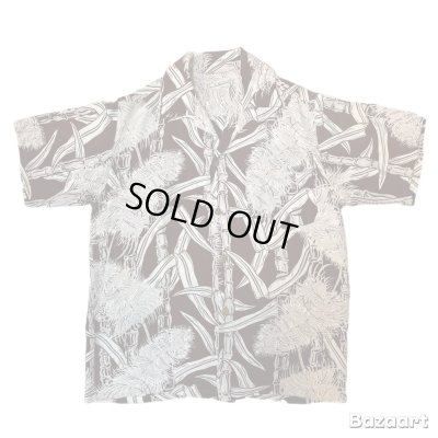 画像1: 50's "Ross Sutherland"　「Saccharum officinarum」　PATTERN　RAYON　HAWAIIAN　SHIRTS
