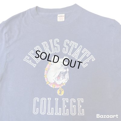 画像2: 70's "Collegiate Pacific"　COLOR　FLOCK　PRINTED　「BULLDOG」　COLLEGE　PRINTED　Tee SHIRTS　rare !!