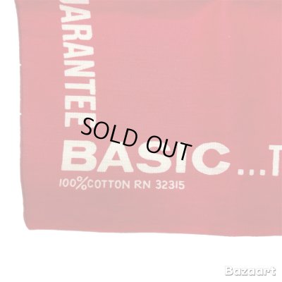 画像3: -60's　DEAD STOCK　”BASIC　BULK”　BANDANA　RED