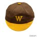 画像2: 40's　COTTON　TWILL　BASEBALL　CAP　WITH　PRINTED　BROWN × MUSTARD　good size !! (2)