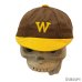 画像10: 40's　COTTON　TWILL　BASEBALL　CAP　WITH　PRINTED　BROWN × MUSTARD　good size !!