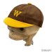 画像9: 40's　COTTON　TWILL　BASEBALL　CAP　WITH　PRINTED　BROWN × MUSTARD　good size !!