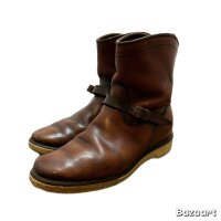 40's "HORSE HIDE"　LEATHER　ENGINEER　BOOTS　WITH　CRAPE　SOLE　SIZE：6 D　good condition !!