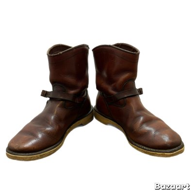 画像2: 40's "HORSE HIDE"　LEATHER　ENGINEER　BOOTS　WITH　CRAPE　SOLE　SIZE：6 D　good condition !!