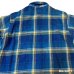 画像5: 50's "5 BROTHER"　BLUE　CHECKED　PATTERN　COTTON　HEAVY FLANNEL　SHIRTS　マチ付き　SIZE：16 （L）　good size !!　good condition !!