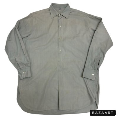 画像1: -50's PULLOVER　GRAY　CHAMBRAY　SHIRTS　マチ付き　good size !!　good condition !!