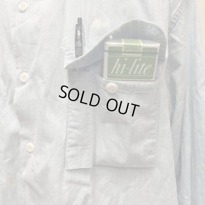 画像2: 50's "BIG YANK"　WITH　ASYMMETRY　POCKET　CHAMBRAY　SHIRTS　マチ付き　BIG SIZE　rare !!