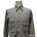 画像10: 30's "BIG YANK"　COTTON　FLANNEL　SHIRTS　with　ASYMMETRY　POCKETS,　STORM　CUFFS,　METAL　BUTTONS,　and so on　SPECIAL !!　