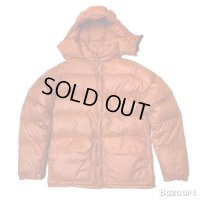 70's "CAMP 7"　NYLON　RIP-STOP　DOWN　JACKET　WITH　HOODED　LIGHT BROWN　SIZE表記：L