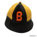 画像1: 40's "BLACK × ORANGE"　6 PANNELS　COTTON　TWILL　HAT　WITH　FELT　PATCH　good color !! (1)