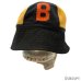 画像10: 40's "BLACK × ORANGE"　6 PANNELS　COTTON　TWILL　HAT　WITH　FELT　PATCH　good color !!