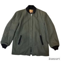 50's- "CLICKER"　RHARAOHS　JACKET　OLIVE × BLACK　SIZE表記：40　good condition !!