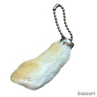 80's DEAD STOCK　RABBIT　FOOT　LUCKY　CHARM　WHITE