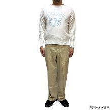 他の写真1: 50's "THE　CITADEL　BULLDOGS"　しみ込み PRINTED　FRONT V　SWEAT　SHIRTS　SIZE:実寸 XL