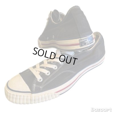 画像1: 60's "CONVERSE" UNKNOWN RARE MODEL COTTON CANVAS SNEAKER BLACK Lo. CUT SIZE：10 1/2  good condition !!