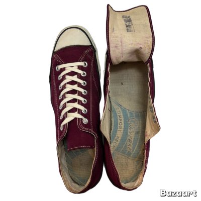 画像9: 70's "CONVERSE"　「COACH」　Lo. CUT　BURGUNDY（MAROON）　SIZE表記:12　good color !!