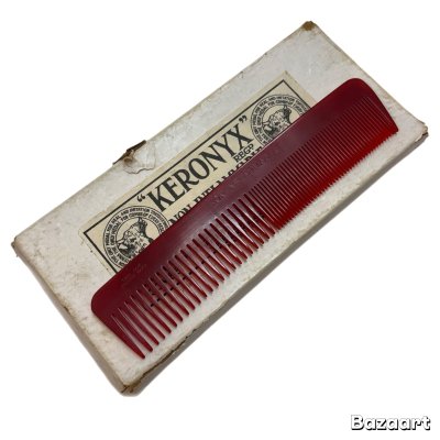 画像1: 1920's DEAD STOCK　COMB　CLEAR RED　COLOR