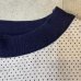 画像11: 50's "Sportswear”　WHITE × NAVY　PIN DOT　PATTERN　JACQUARD　KNIT　Tee SHIRTS　rare !!
