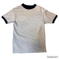 50's "Sportswear”　WHITE × NAVY　PIN DOT　PATTERN　JACQUARD　KNIT　Tee SHIRTS　rare !!