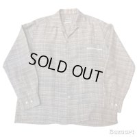 50's "Dayton Men's Store"　ITALIAN　COLLAR　RAYON × COTTON　織り込み柄　ROCKABILLY　SHIRTS　SIZE表記：L