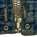 画像6: 1936's　"SANFORIZED tag"　襟付き　FULL ZIP.　DENIM　WORK　JACKET　WITH　TALON　RIVET　ZIPPER,　3 PATCH　POCKETS　AND　巻き DENIM　ハトメ付き　SIZE:実寸 42 - 44程　SUPER SPECIAL !!