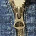 画像37: 1936's　"SANFORIZED tag"　襟付き　FULL ZIP.　DENIM　WORK　JACKET　WITH　TALON　RIVET　ZIPPER,　3 PATCH　POCKETS　AND　巻き DENIM　ハトメ付き　SIZE:実寸 42 - 44程　SUPER SPECIAL !!
