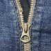 画像34: 1936's　"SANFORIZED tag"　襟付き　FULL ZIP.　DENIM　WORK　JACKET　WITH　TALON　RIVET　ZIPPER,　3 PATCH　POCKETS　AND　巻き DENIM　ハトメ付き　SIZE:実寸 42 - 44程　SUPER SPECIAL !!