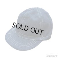 70's DEAD STOCK　OLD　DENIM　WORK　CAP　SIZE:7 3/4