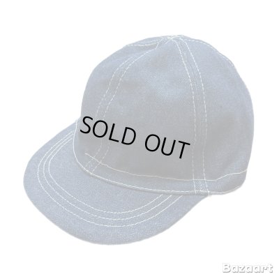 画像1: 70's DEAD STOCK　OLD　DENIM　WORK　CAP　SIZE:7 3/4