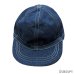 画像2: -70's DEAD STOCK　OLD　DENIM　WORK　CAP　SIZE:7 3/4 (2)