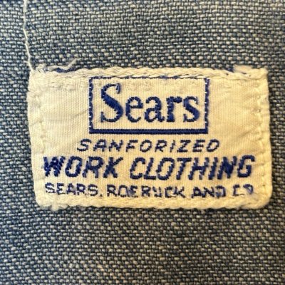 画像2: 60's "Sears"　DENIM　WORK　SHIRTS　big size !!