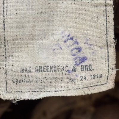 画像5: 1918s 「World War 1」　”-MIX　GREENBERG　＆　BRO.”　「U.S.ARMY」　BROWN　杢DENIM　HAT　WITH　PAPER　TAG　tag付き !!　good size !!