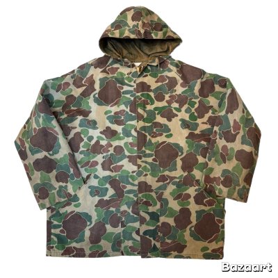 画像1: 50's "DUCK　HUNTER　CAMO.” 　WATERPROOF　COTTON　TWILL　FULL　ZIP.　PARKA　WITH　PATCH　POCKET