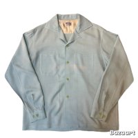 50's "ENSENADA"　RAYON　GABARDINE　SHIRTS　WITH　HAND　STITCH　SIZE表記：L　beautiful color !!　good size !!