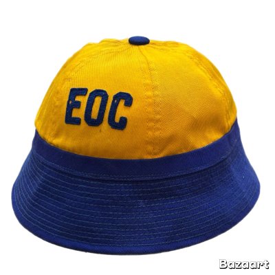 画像2: 40's- "E O C"　COLLEGE　COTTON　HAT　WITH　FELT　PATCH　good size !!