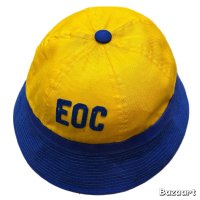 40's- "E O C"　COLLEGE　COTTON　HAT　WITH　FELT　PATCH　good size !!