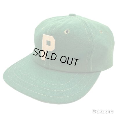画像2: 60's DEAD STOCK　BASEBALL CAP　WITH　PATCH　GREEN × WHITE