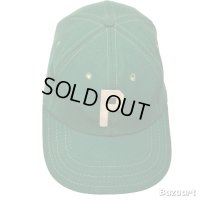 60's DEAD STOCK　BASEBALL CAP　WITH　PATCH　GREEN × WHITE